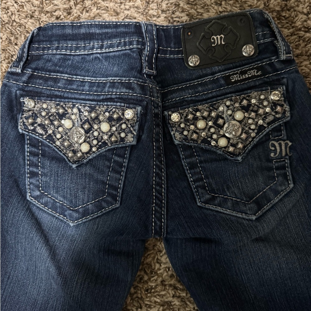 Miss Me Kids Jeans with Embellished Pockets